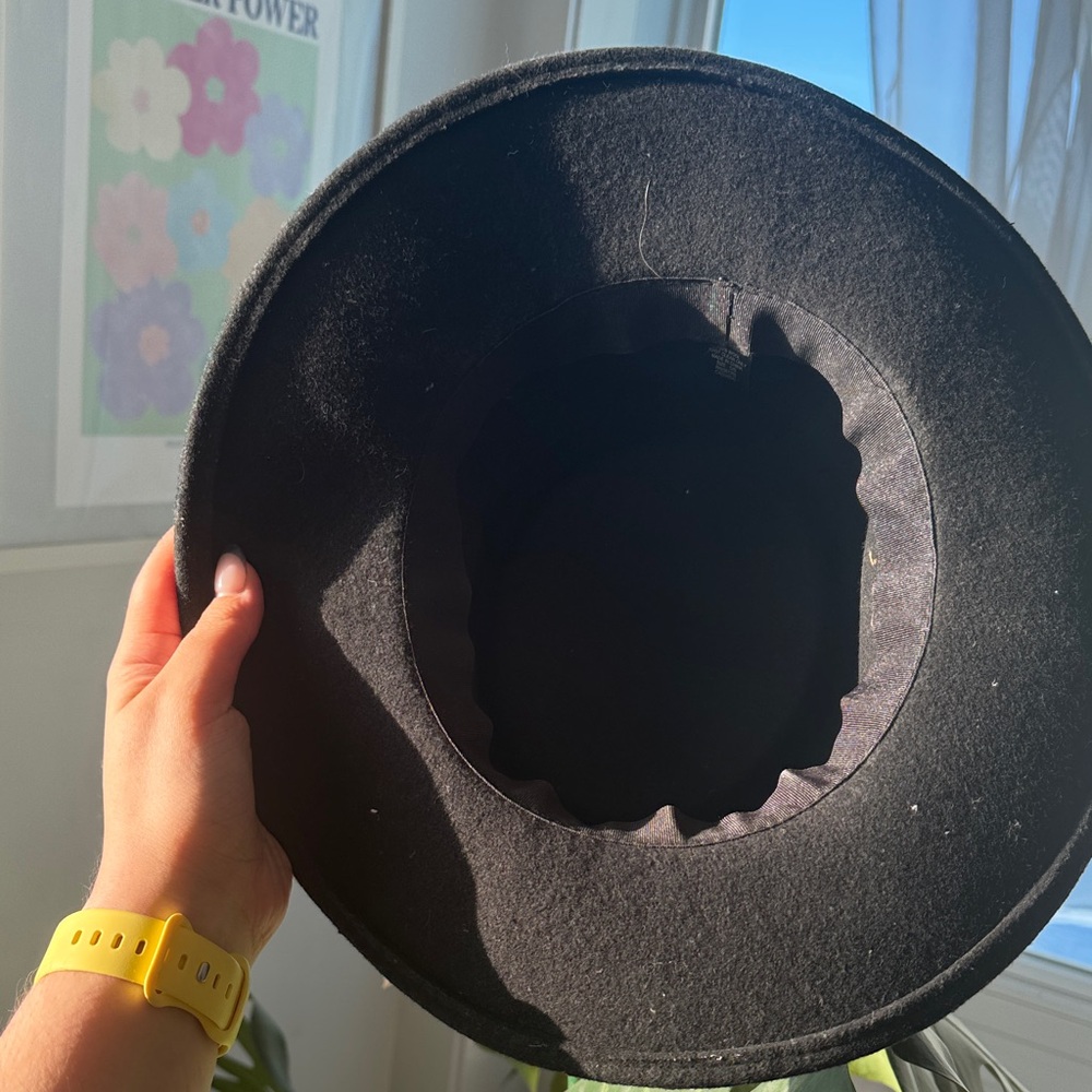 Black Wool Hat - Picture 3 of 6